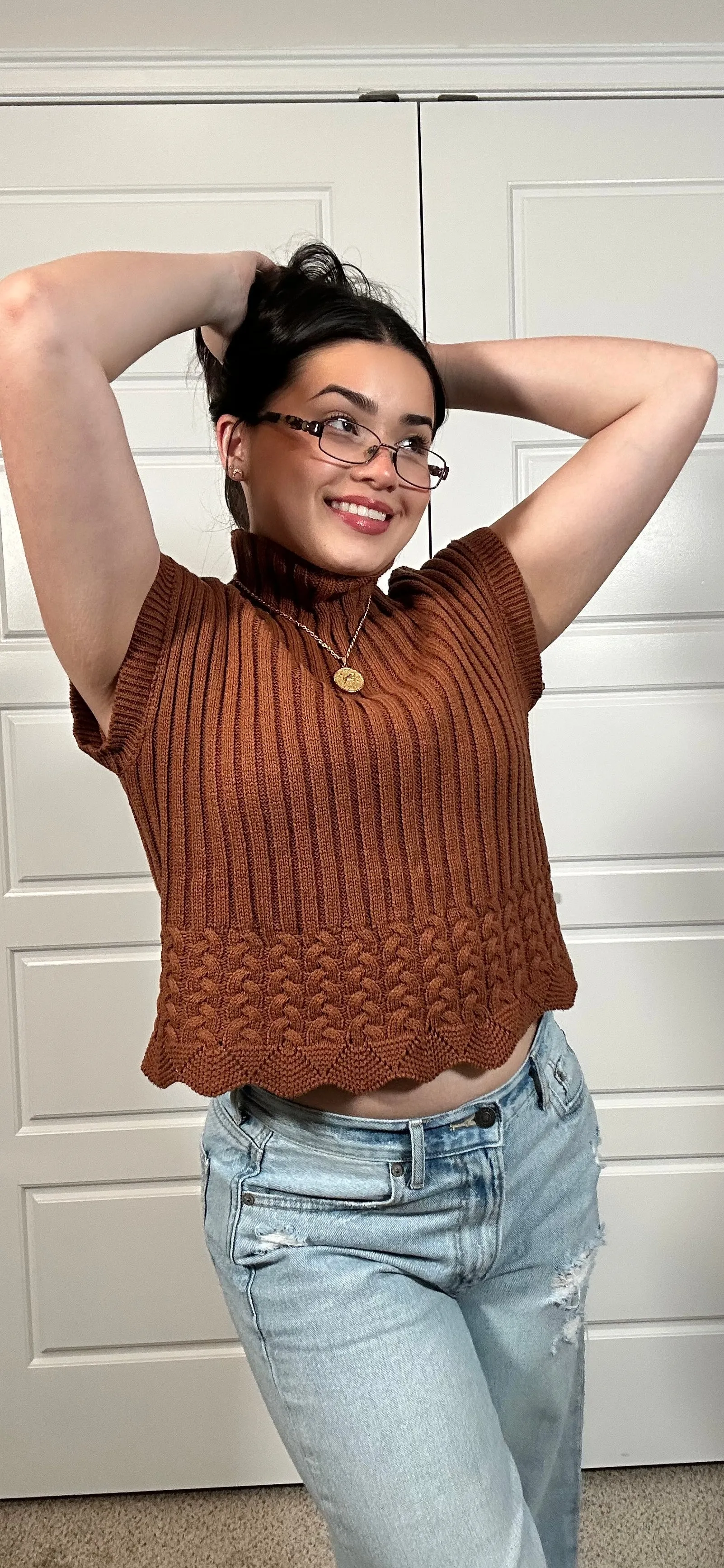 Cropped Sweater Vest
