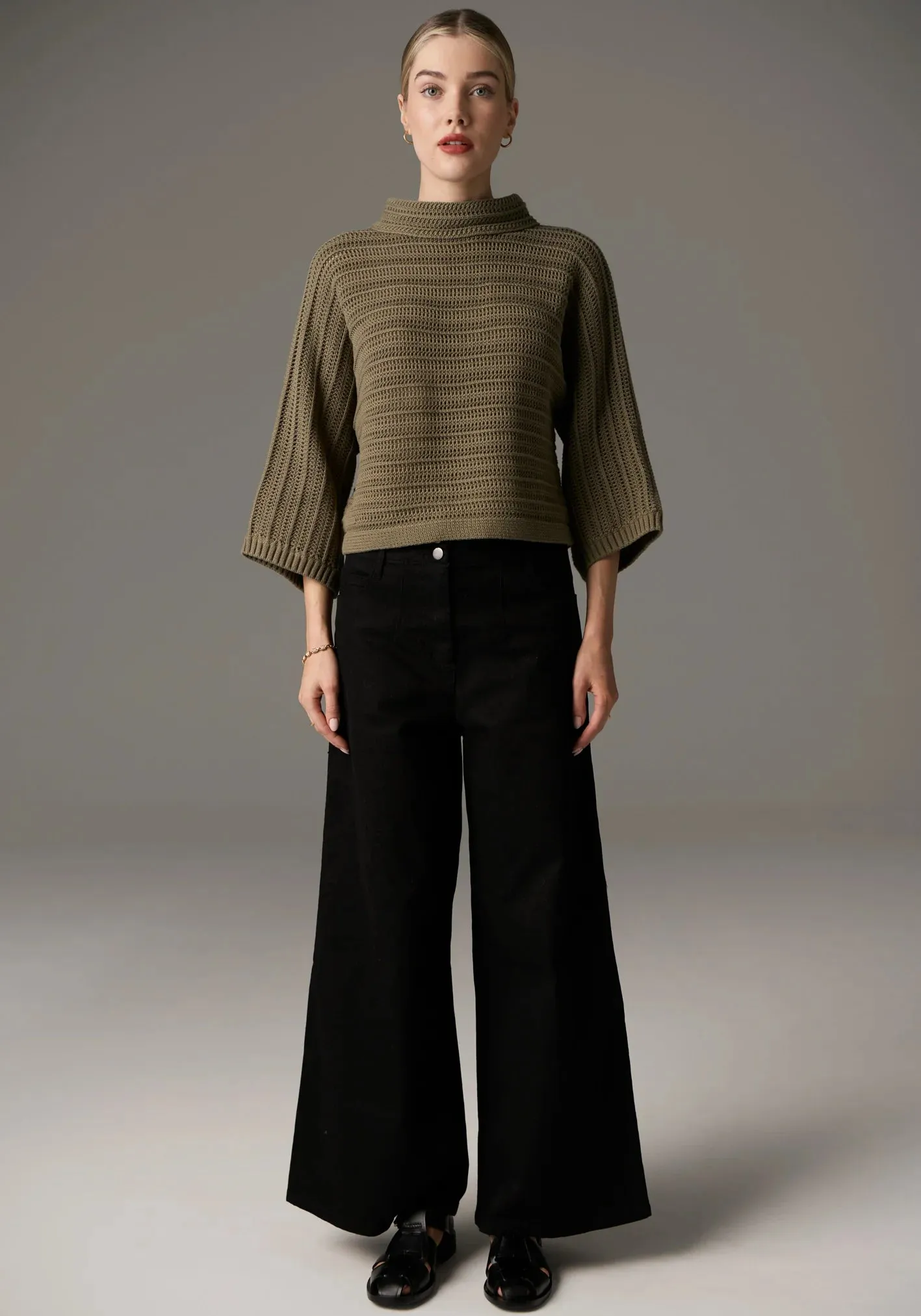 Daily Boxy Knit - Light Khaki