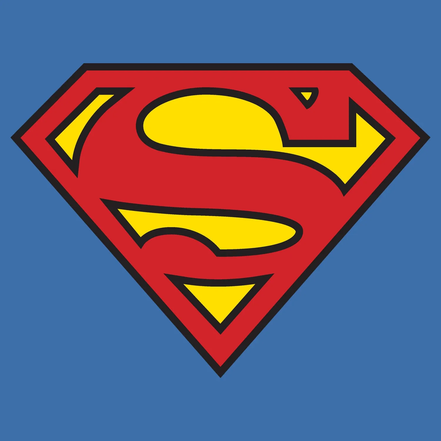 DC Comics Superman Logo Classic Official Kid's T-shirt (Blue)