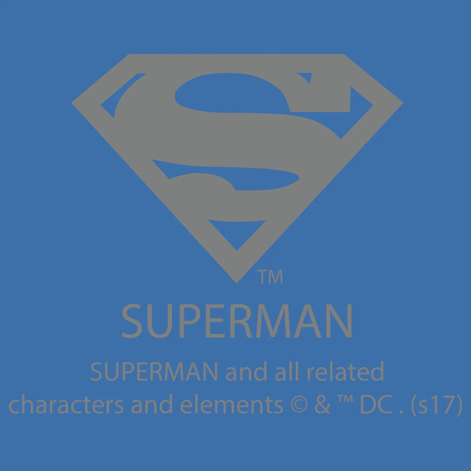 DC Comics Superman Logo Classic Official Kid's T-shirt (Blue)