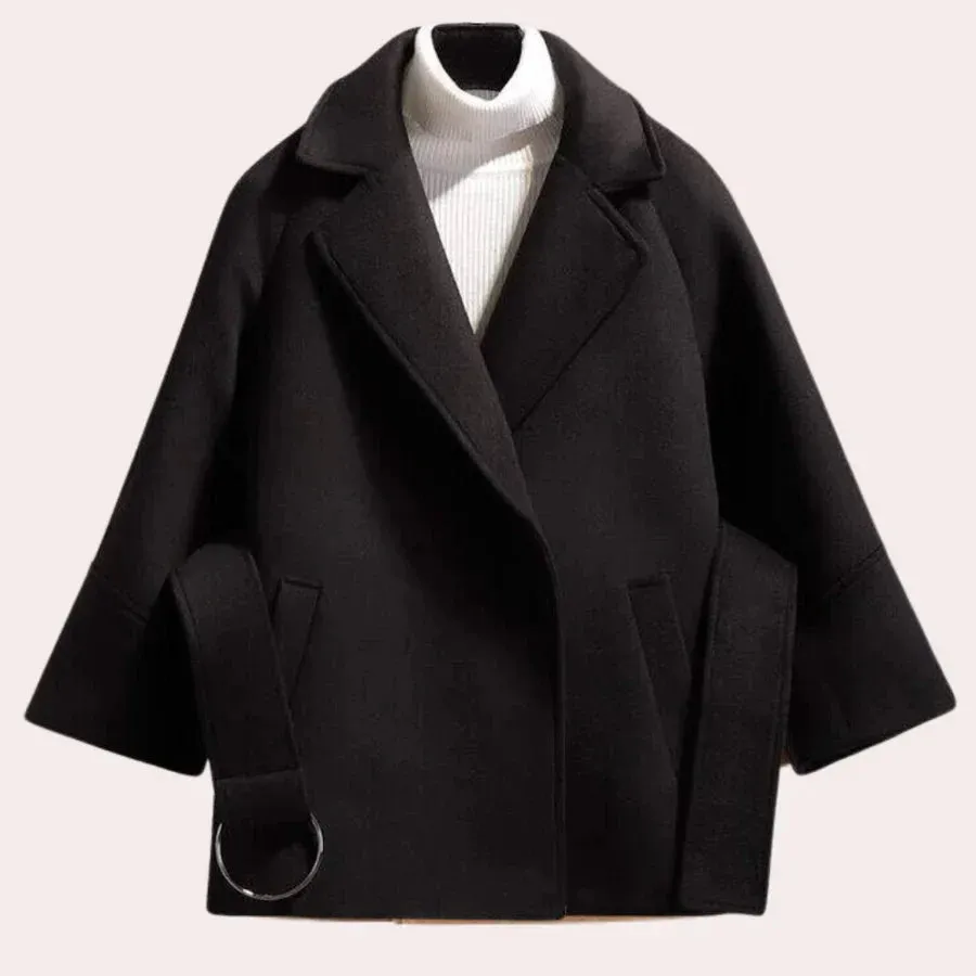 Delaney - stylish jacket with fashionable belt for women