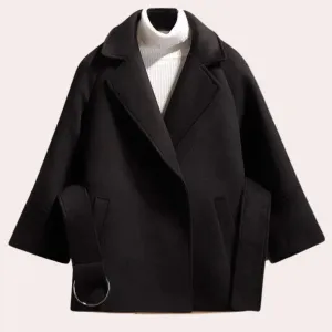Delaney - stylish jacket with fashionable belt for women