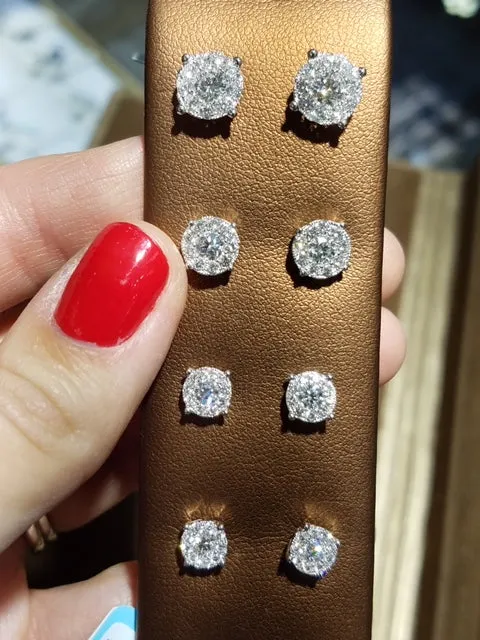 Diamond 1.18ct t.w. Jackets For Stud Earrings