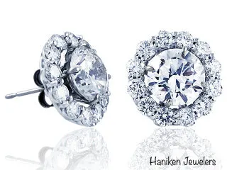 Diamond 1.18ct t.w. Jackets For Stud Earrings