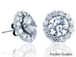 Diamond 1.18ct t.w. Jackets For Stud Earrings