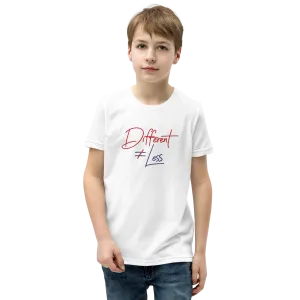 Different Does Not Equal Less (Original Clean Design) Youth Light Color T-Shirts