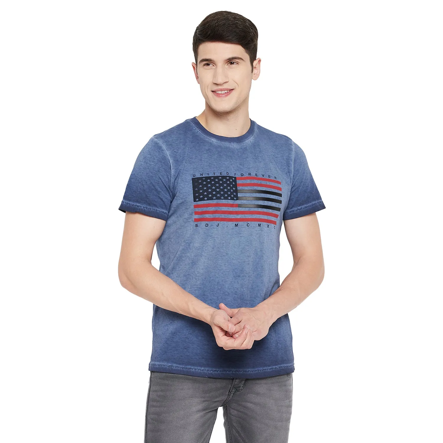Duke Stardust Men Half Sleeve Cotton T-shirt (LF5196)