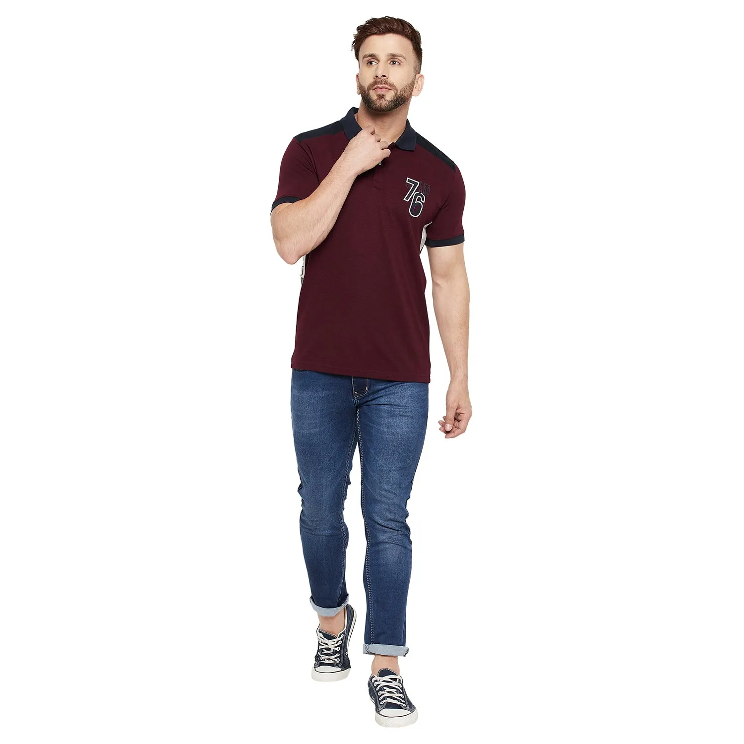 Duke Stardust Men Half Sleeve Cotton T-shirt (LF5239)