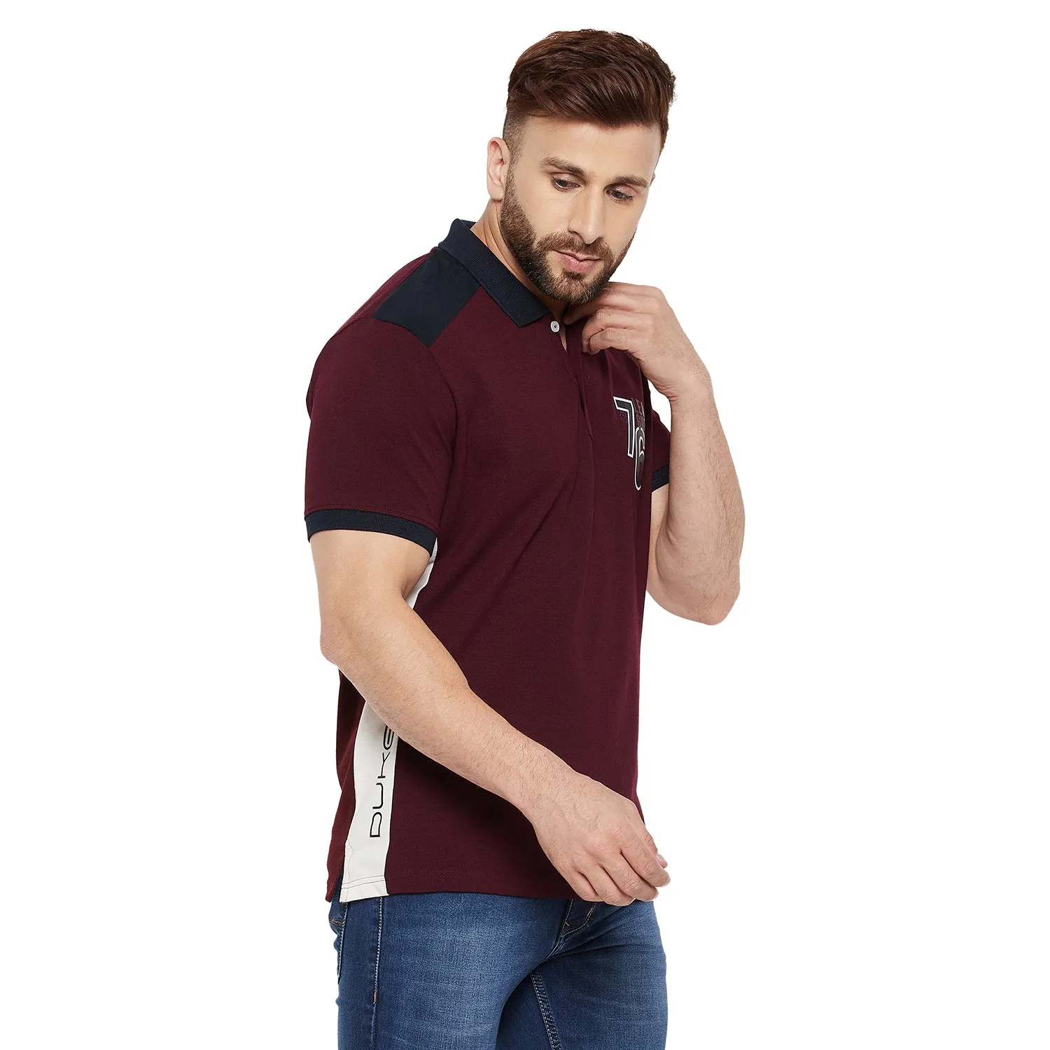 Duke Stardust Men Half Sleeve Cotton T-shirt (LF5239)