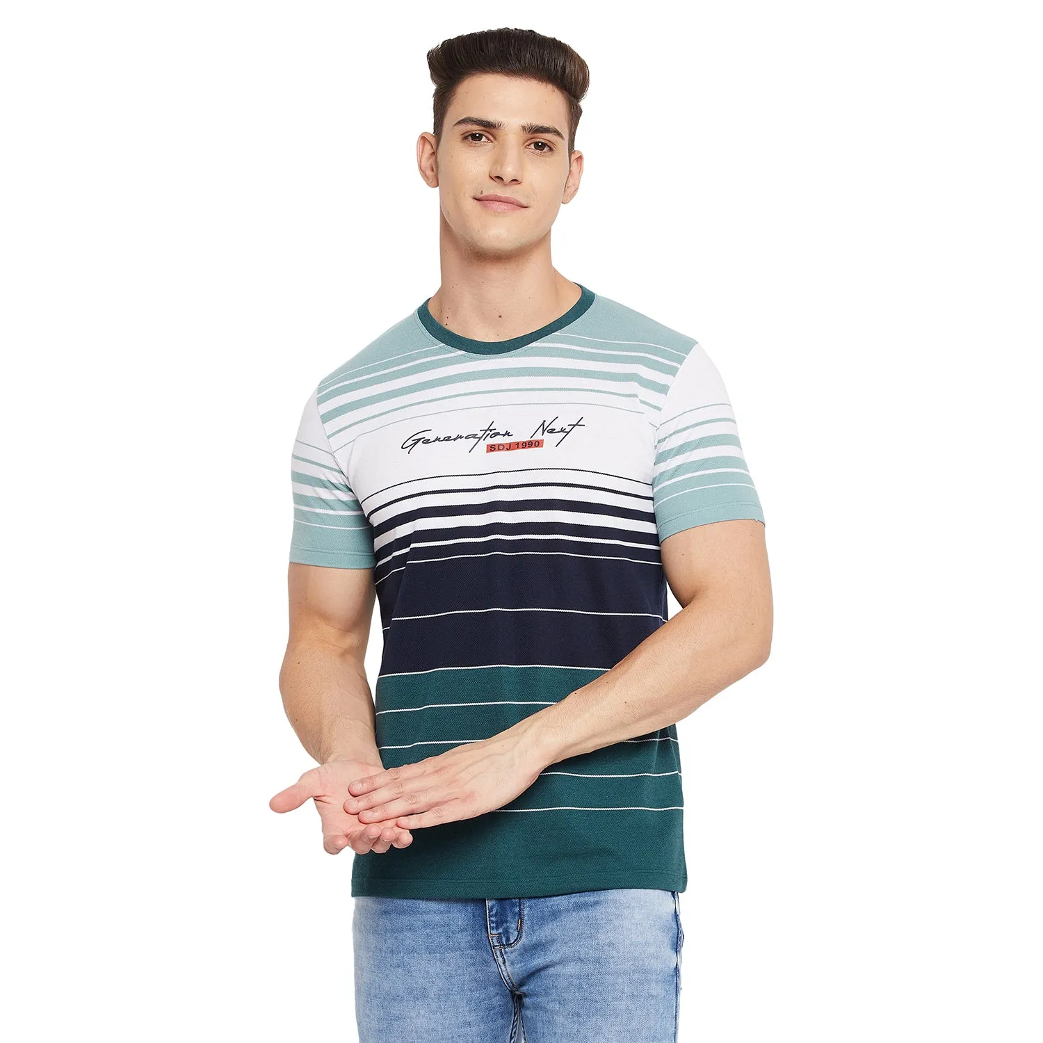 Duke Stardust Men Half Sleeve Cotton T-shirt (LF5316)