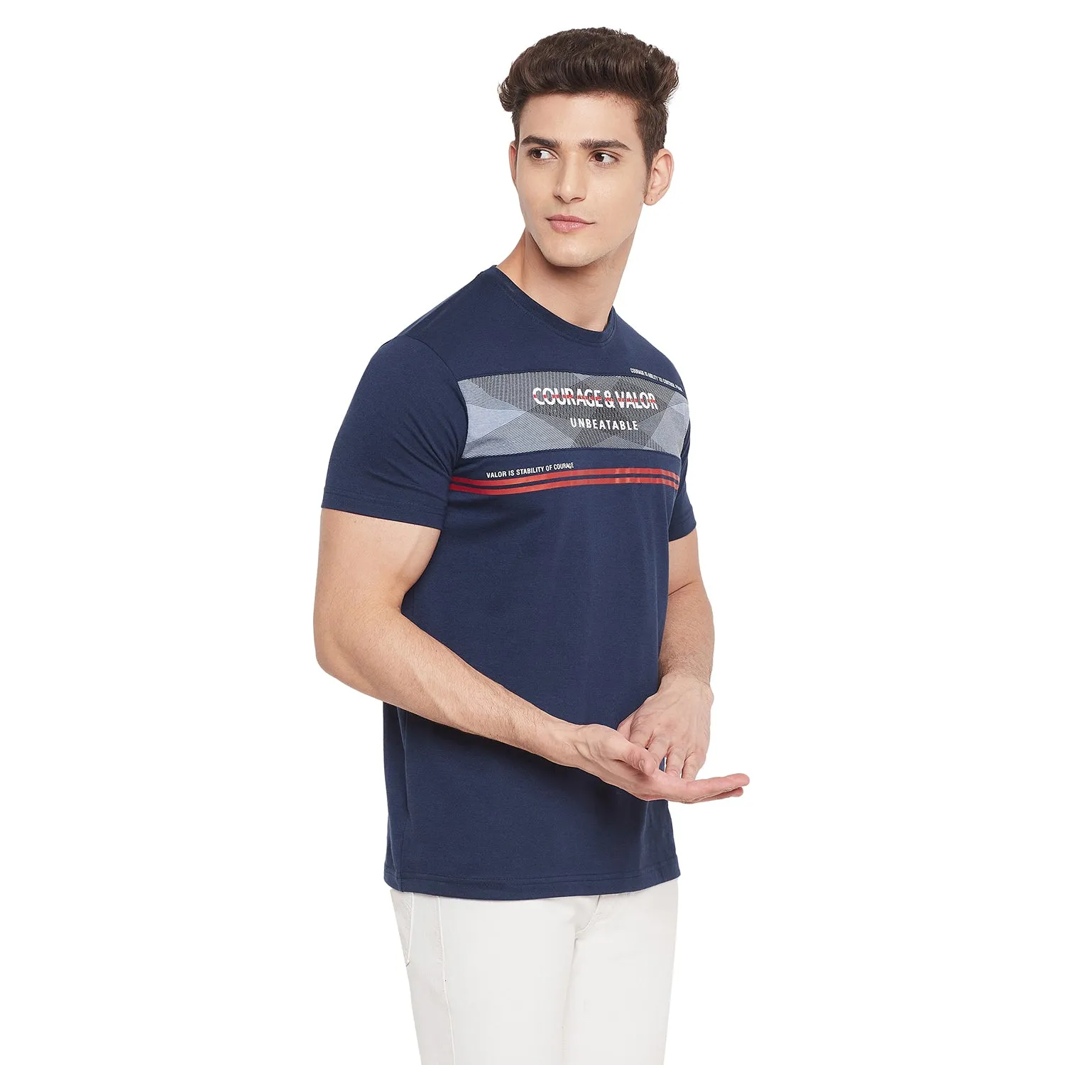 Duke Stardust Men Half Sleeve Cotton T-shirt (LF5401)
