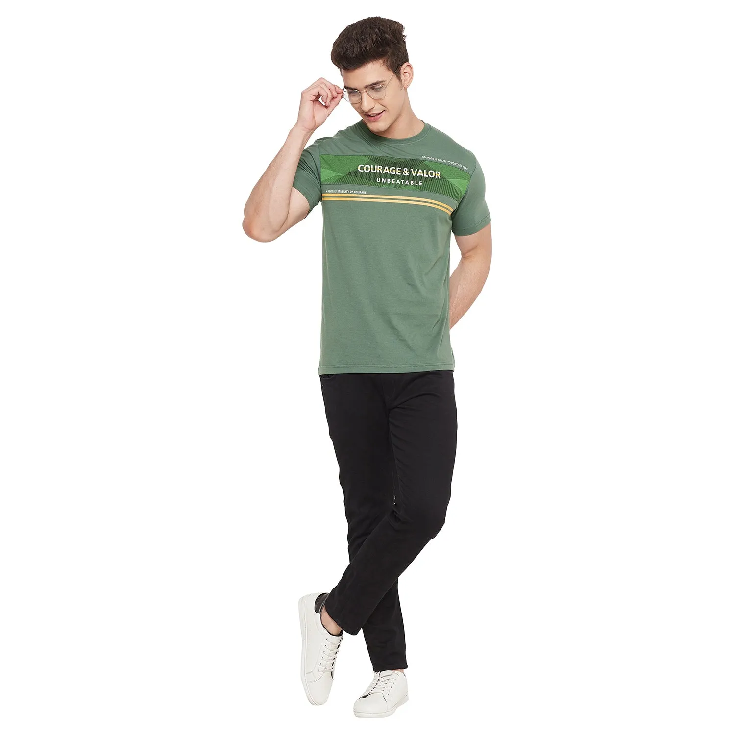 Duke Stardust Men Half Sleeve Cotton T-shirt (LF5401)
