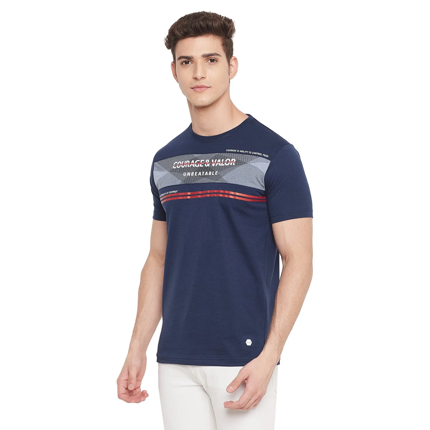 Duke Stardust Men Half Sleeve Cotton T-shirt (LF5401)