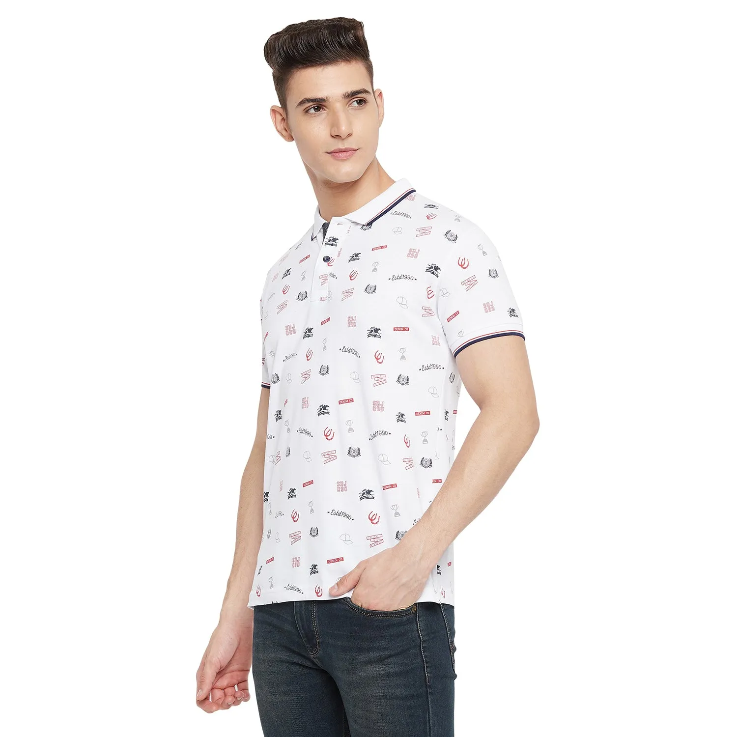 Duke Stardust Men Half Sleeve Cotton T-shirt (LF5494)