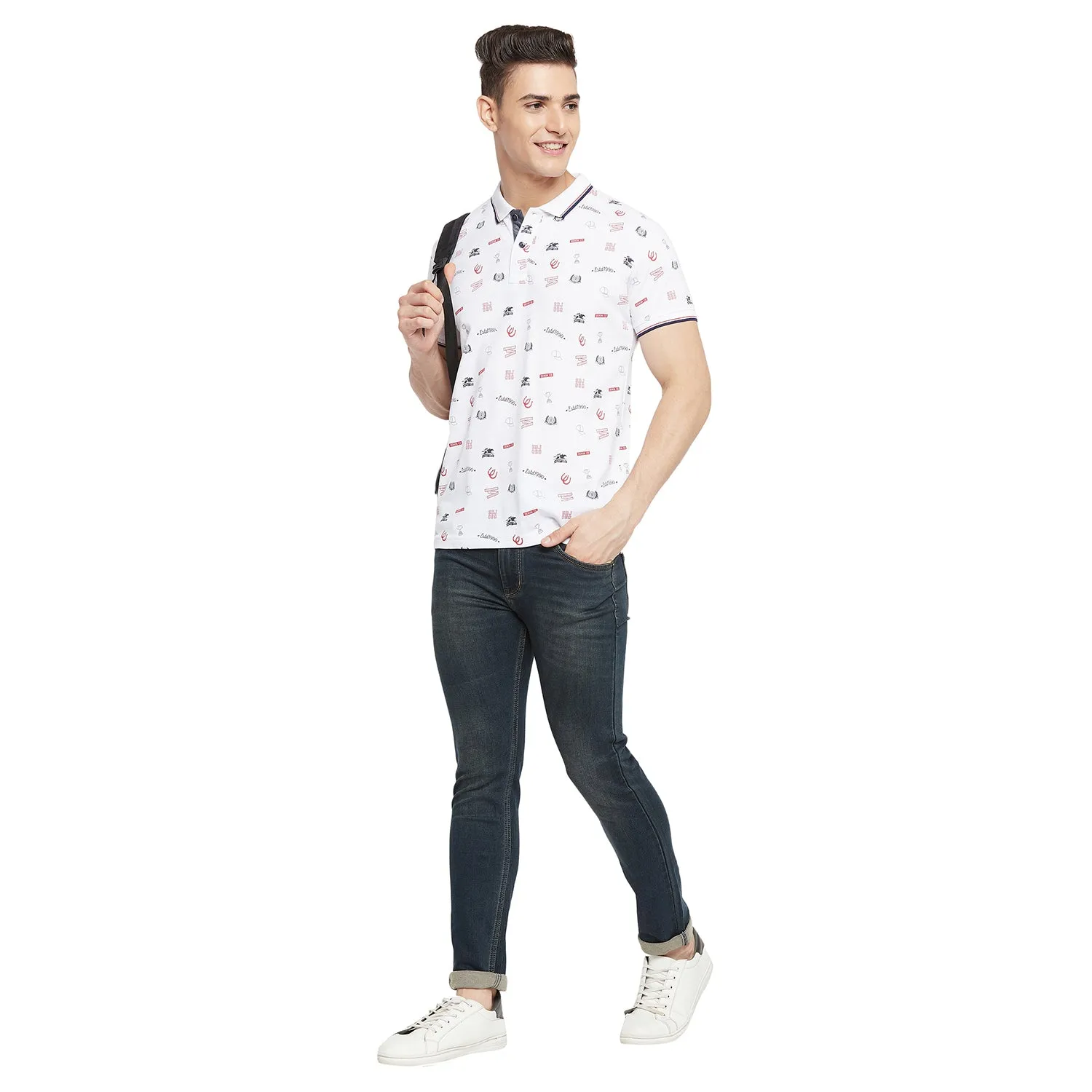 Duke Stardust Men Half Sleeve Cotton T-shirt (LF5494)
