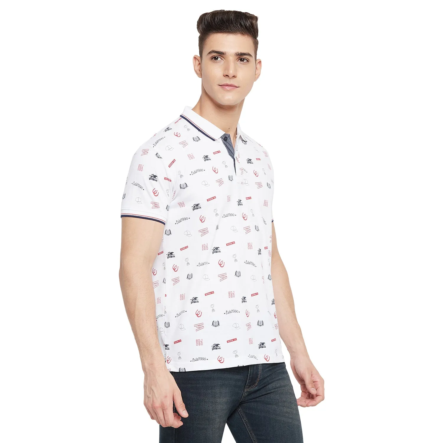 Duke Stardust Men Half Sleeve Cotton T-shirt (LF5494)