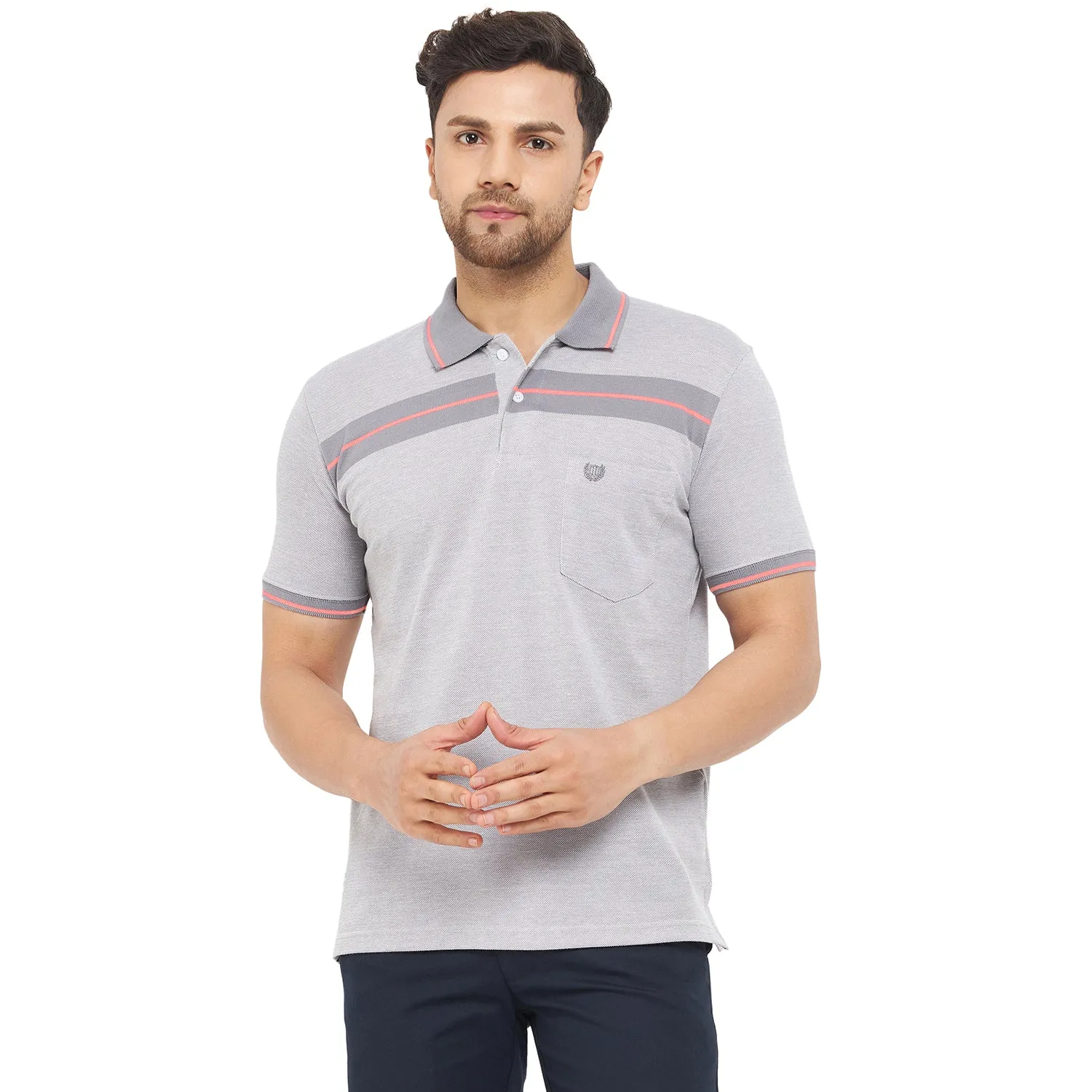 Duke Stardust Men Half Sleeve Cotton T-shirt (LF5727)