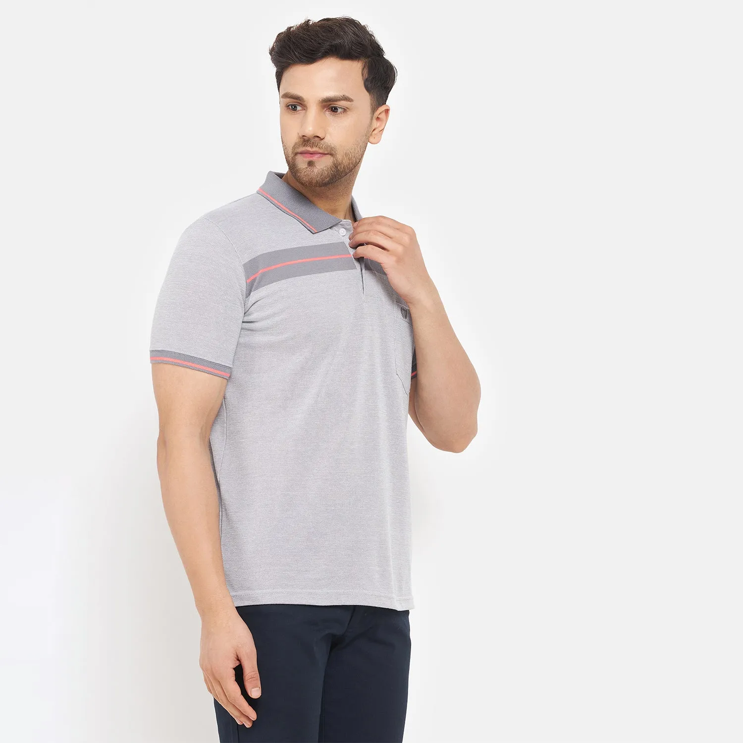 Duke Stardust Men Half Sleeve Cotton T-shirt (LF5727)