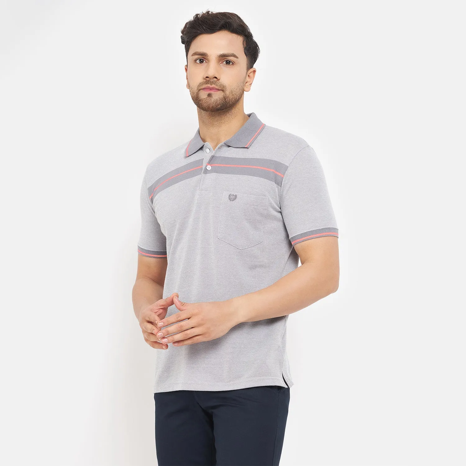 Duke Stardust Men Half Sleeve Cotton T-shirt (LF5727)