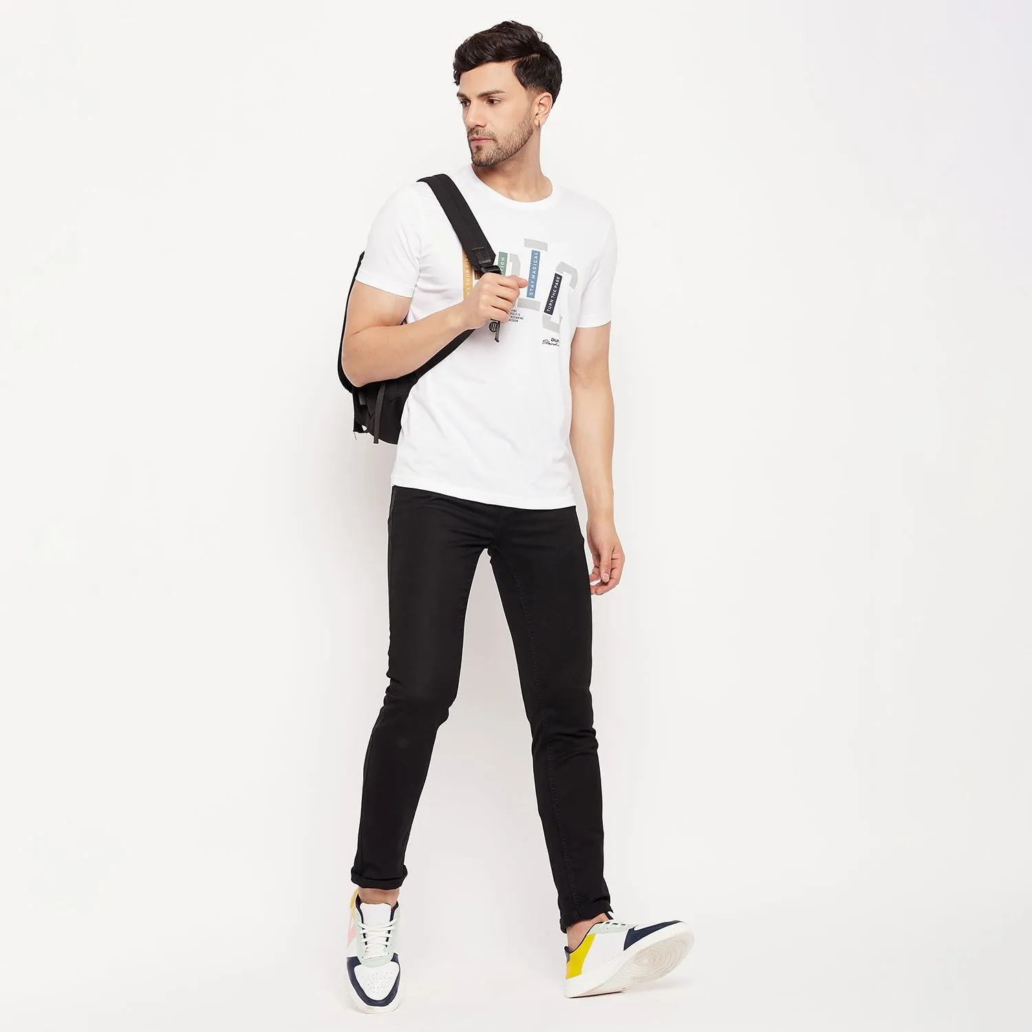 Duke Stardust Men Half Sleeve Cotton T-shirt (LF5760)