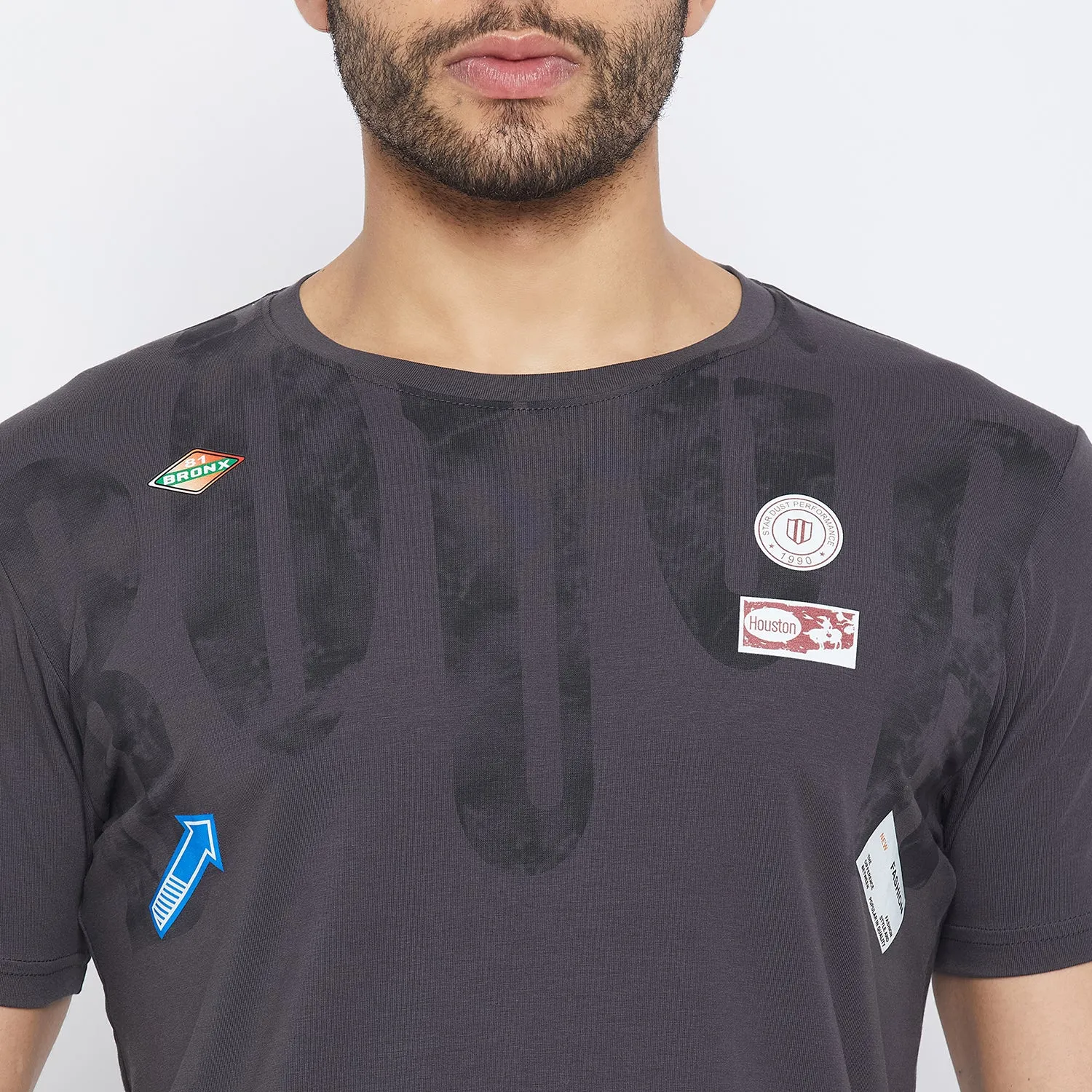 Duke Stardust Men Half Sleeve Cotton T-shirt (LF5772)