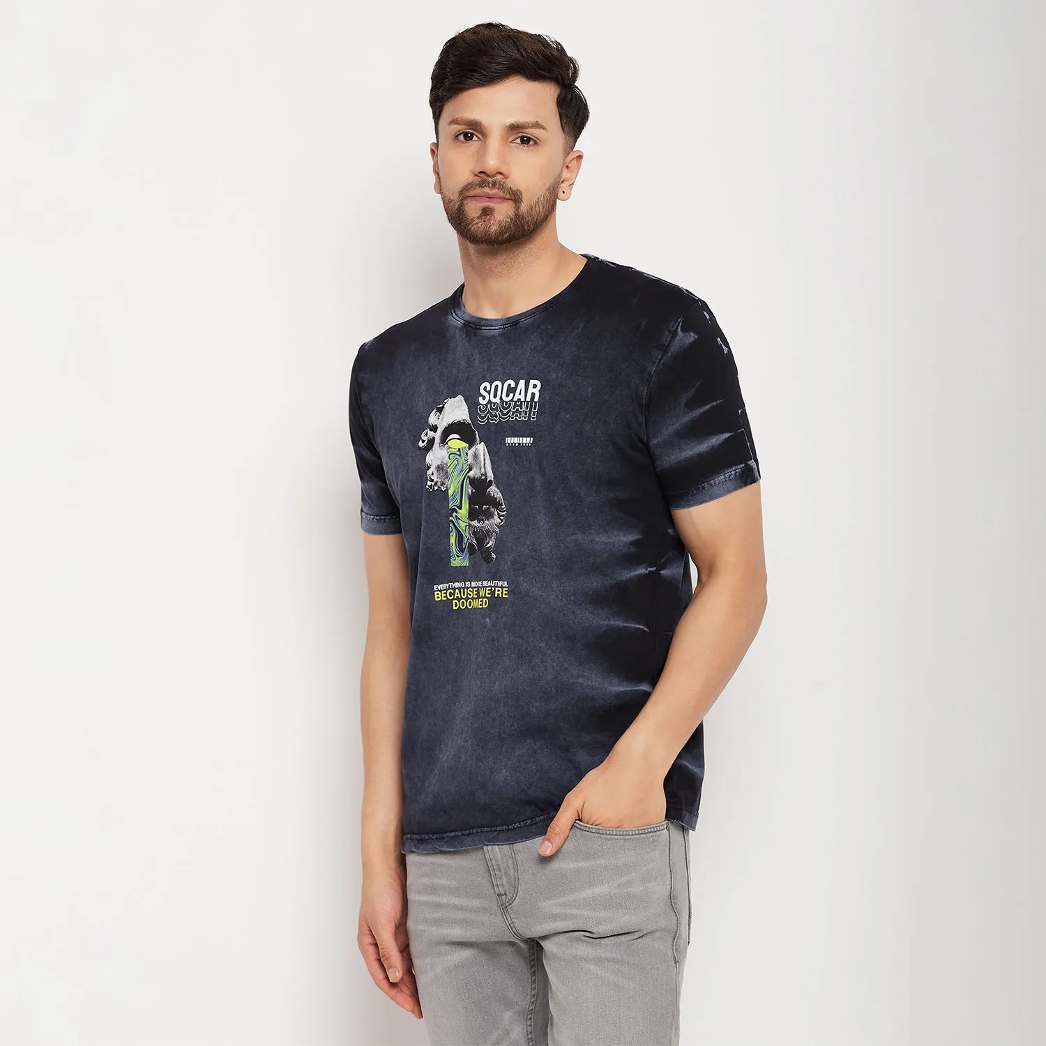 Duke Stardust Men Half Sleeve Cotton T-shirt (LF5810)