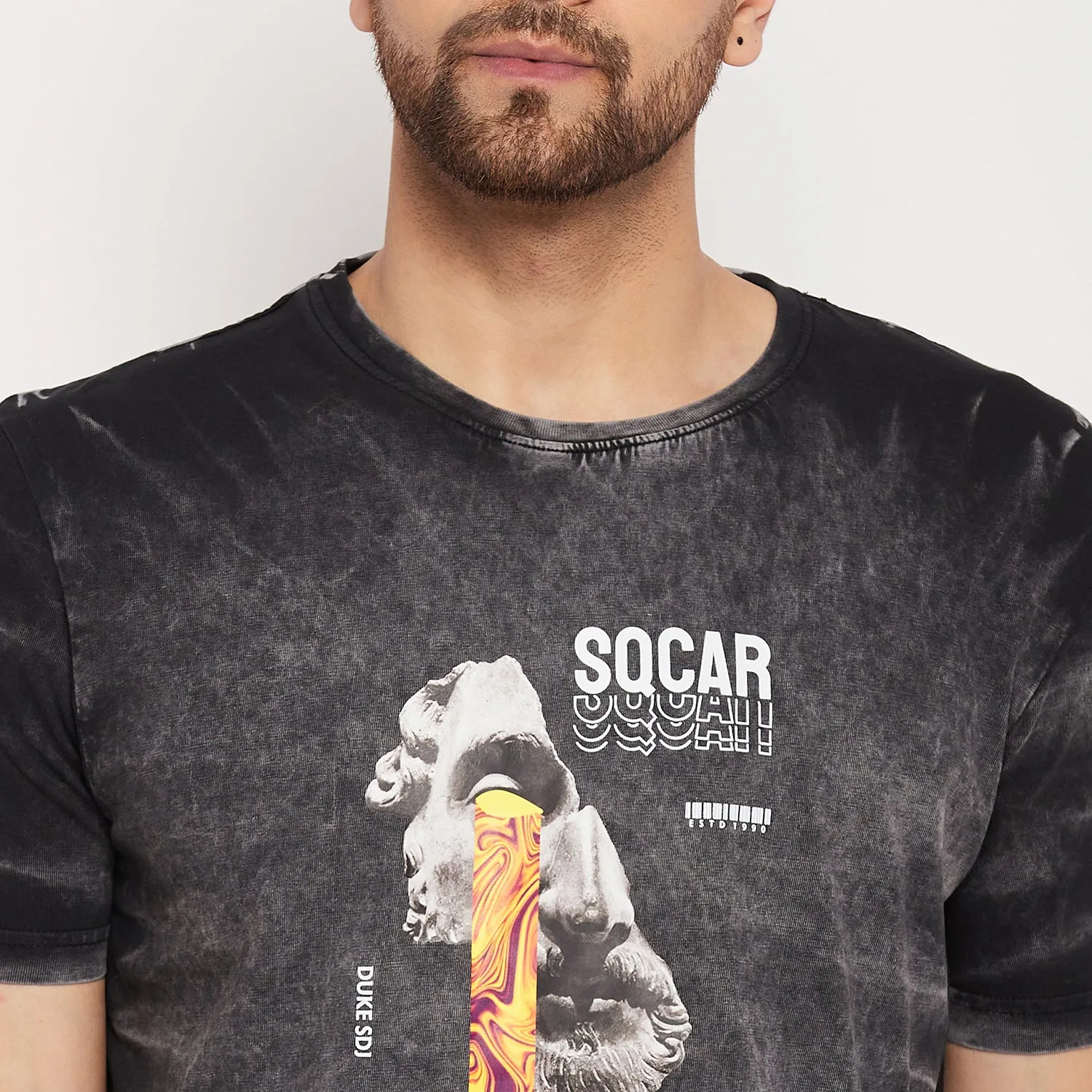 Duke Stardust Men Half Sleeve Cotton T-shirt (LF5810)