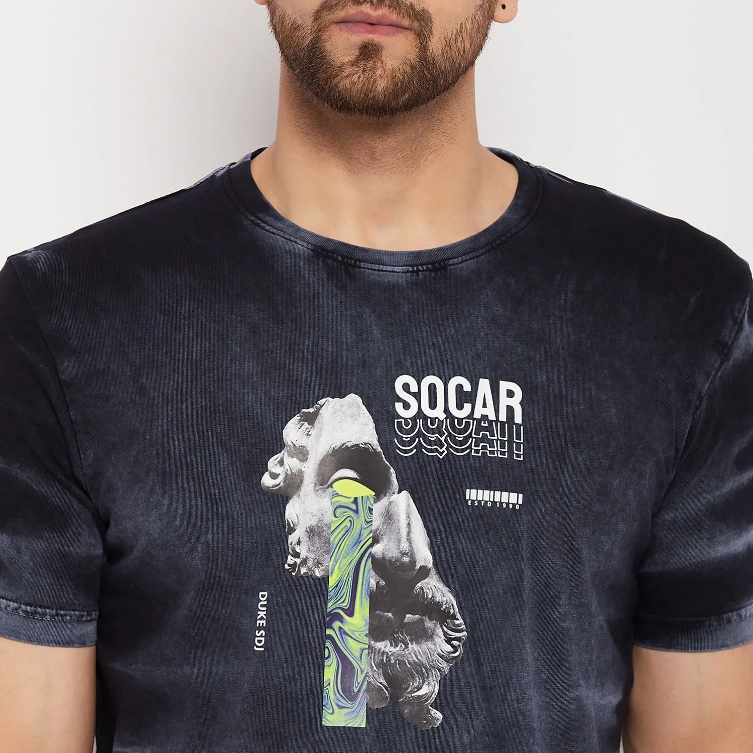 Duke Stardust Men Half Sleeve Cotton T-shirt (LF5810)