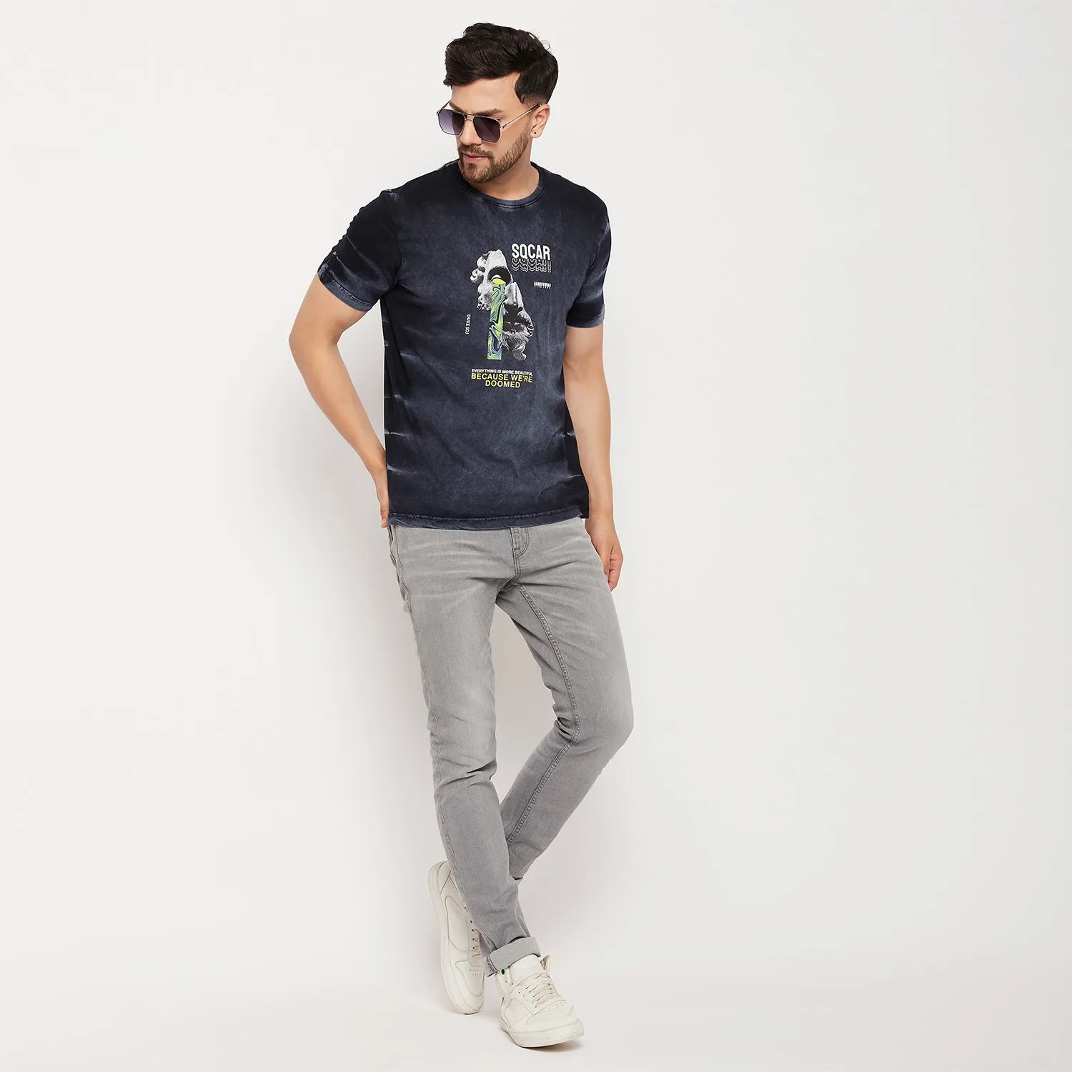 Duke Stardust Men Half Sleeve Cotton T-shirt (LF5810)