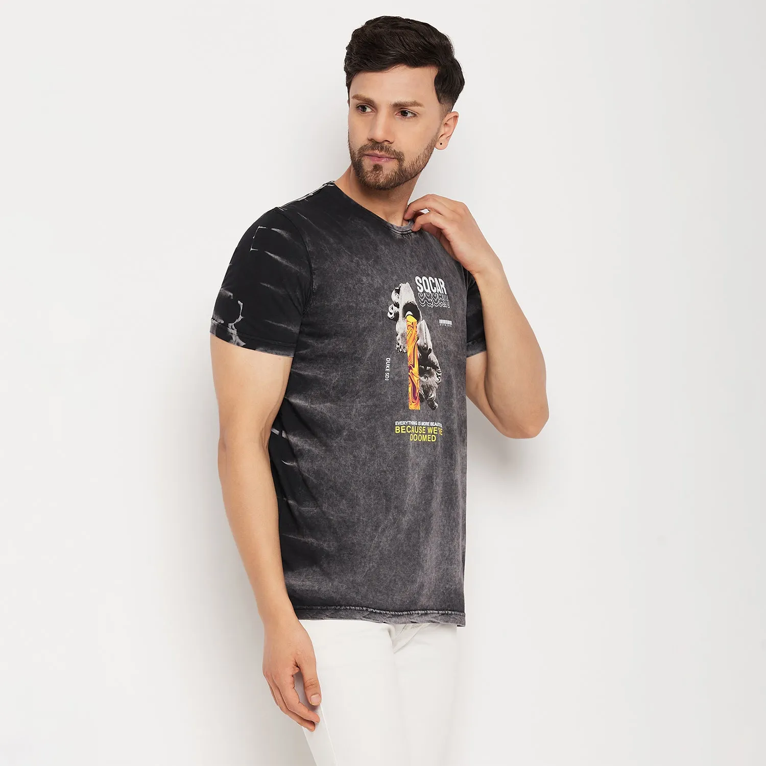 Duke Stardust Men Half Sleeve Cotton T-shirt (LF5810)