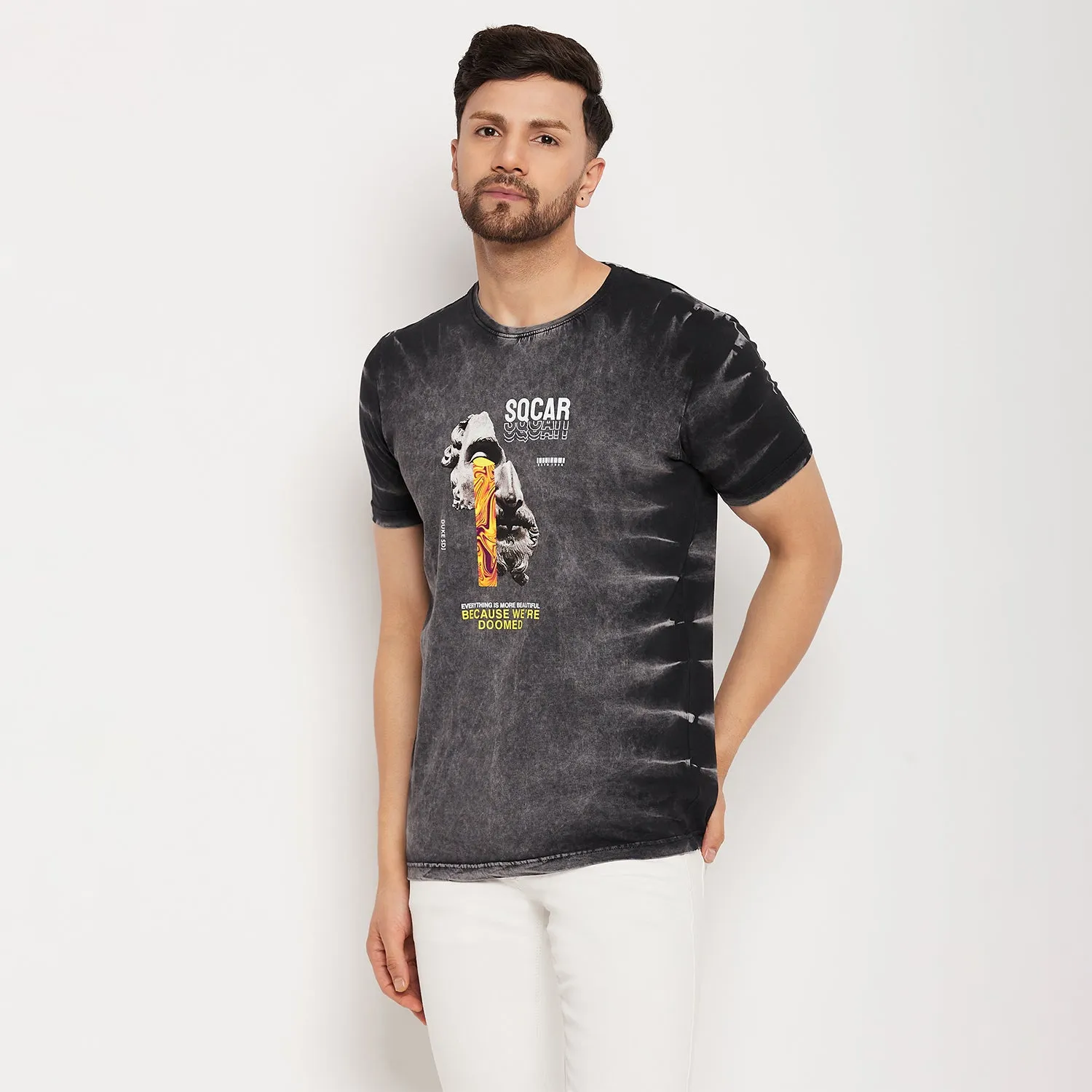Duke Stardust Men Half Sleeve Cotton T-shirt (LF5810)