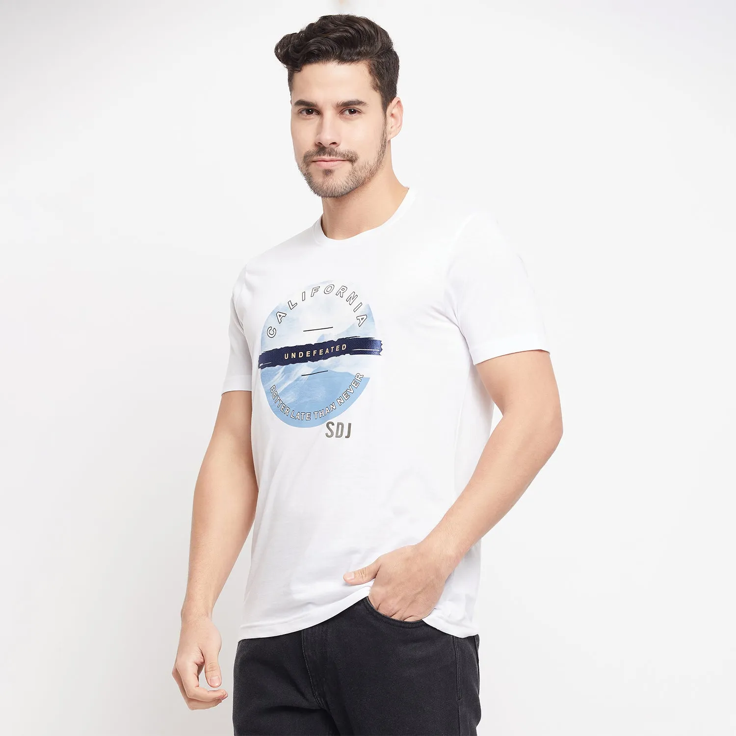 Duke Stardust Men Half Sleeve Cotton T-shirt (LF5867)