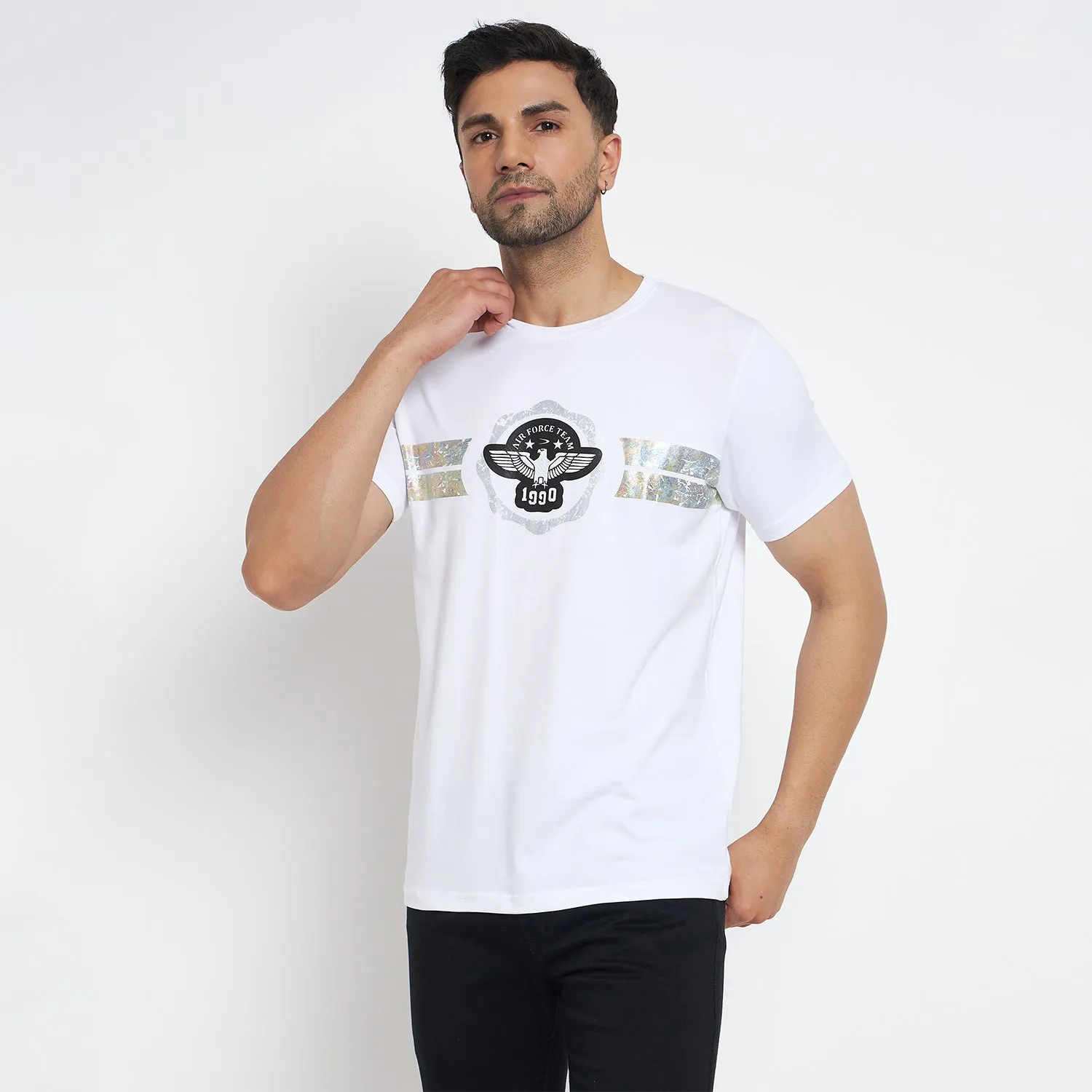 Duke Stardust Men Half Sleeve Cotton T-shirt (LF7137)