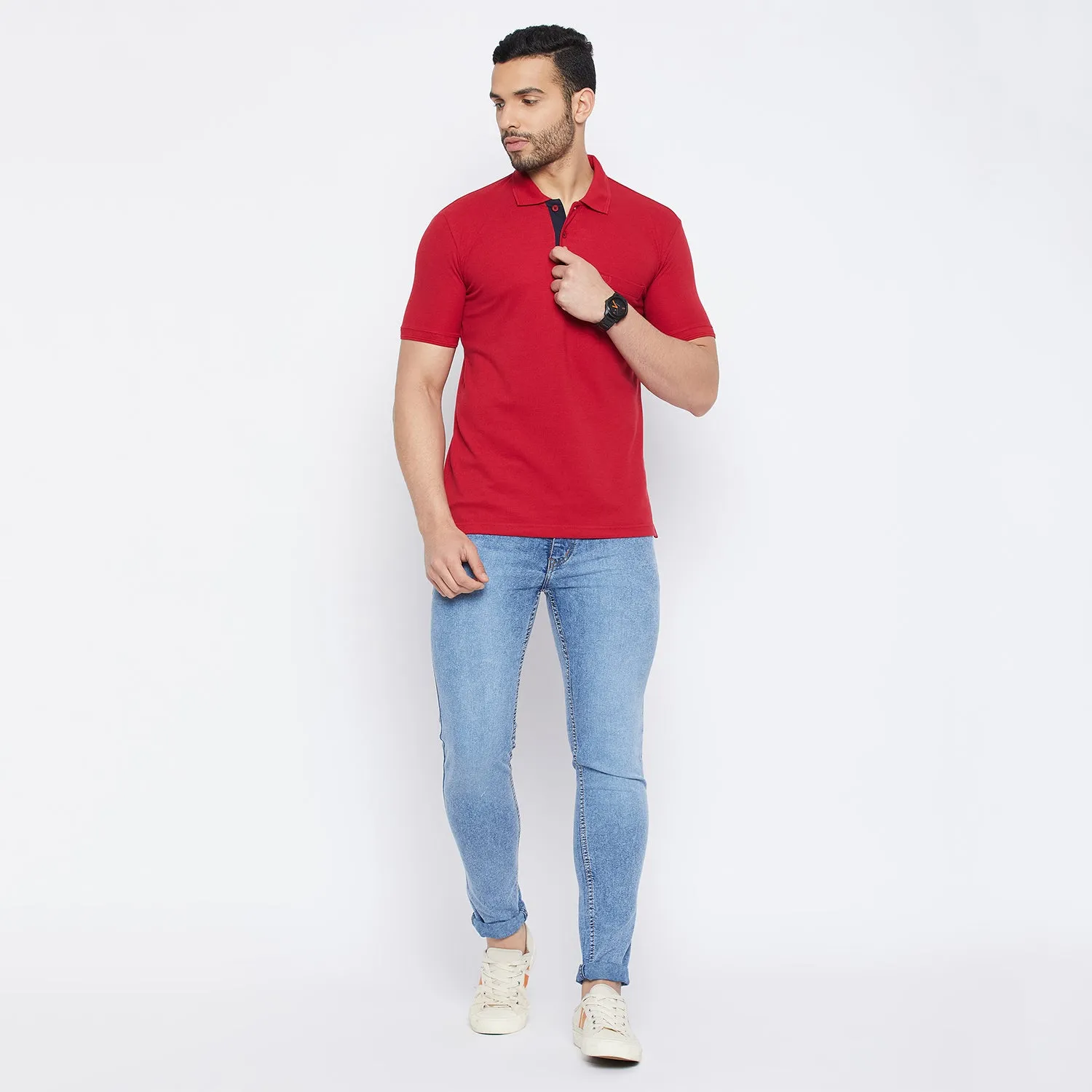 Duke Stardust Men Half Sleeve Cotton T-shirt (ONSD39)