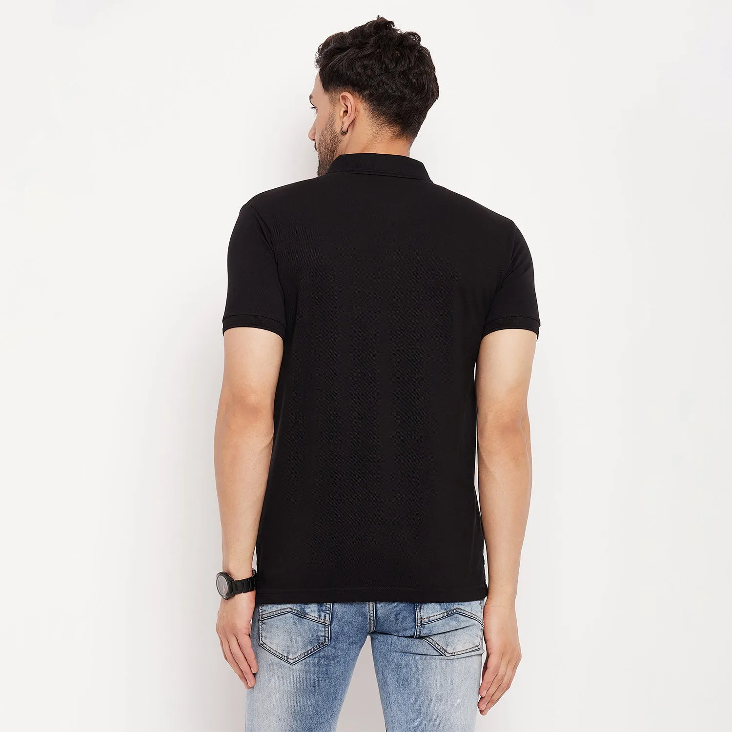 Duke Stardust Men Half Sleeve Polo Neck Cotton T-shirt (4049)
