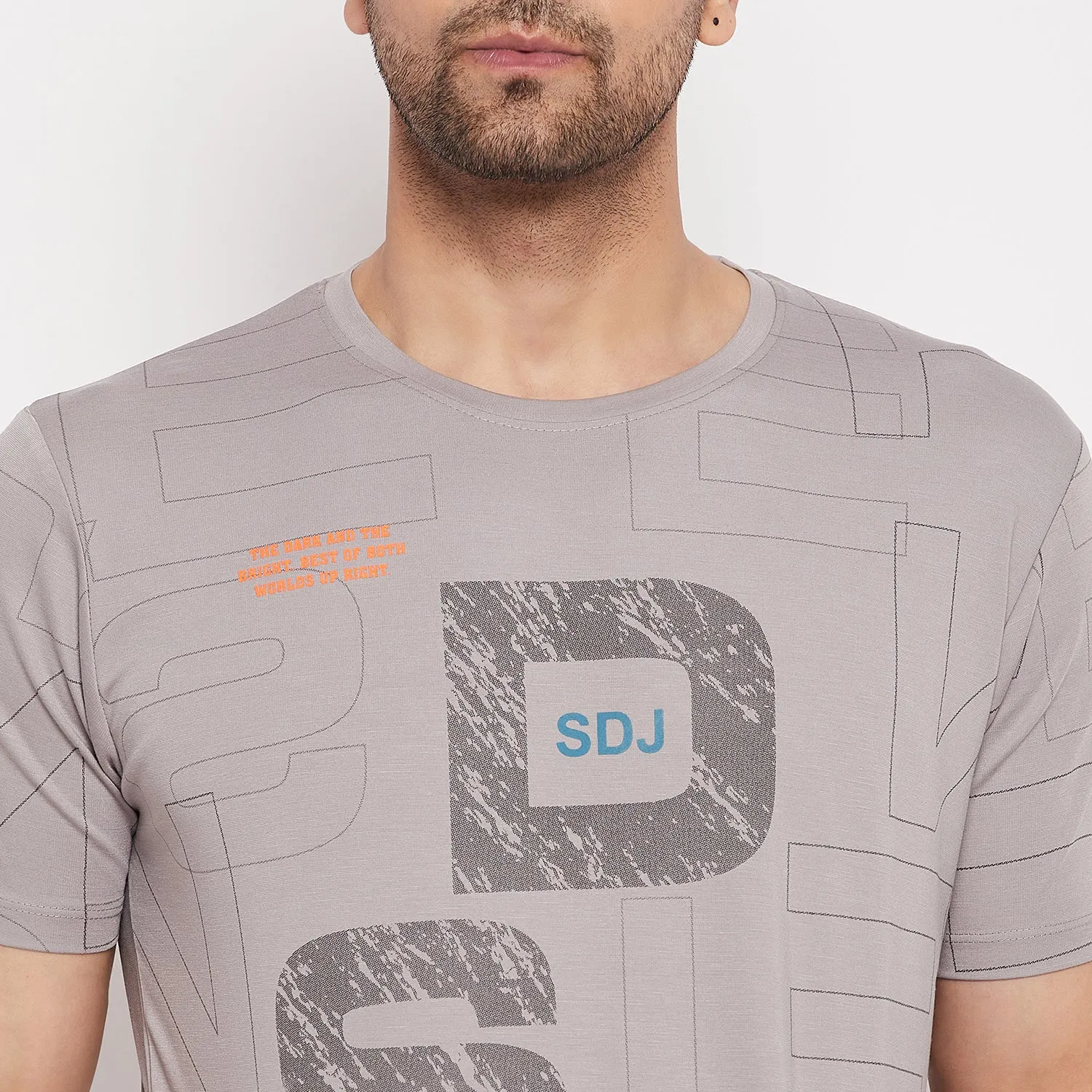 Duke Stardust Men Round Neck Half Sleeve Cotton T-shirt (LF5756)