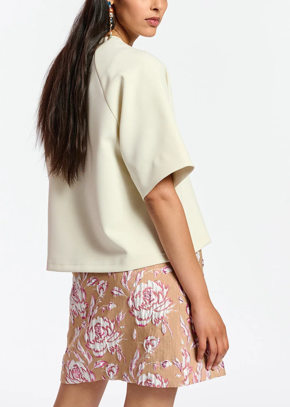 Ecru oversized top
