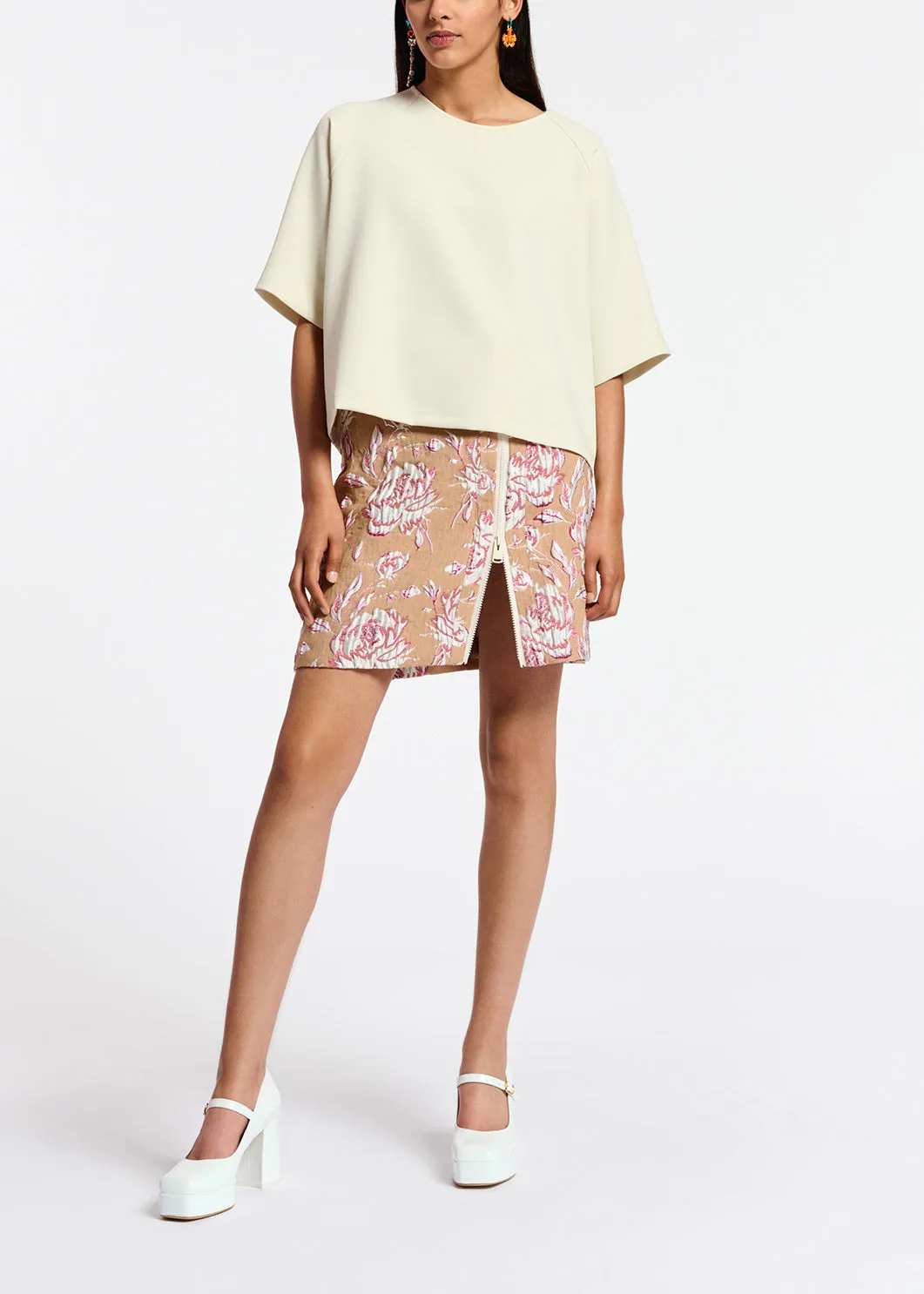 Ecru oversized top