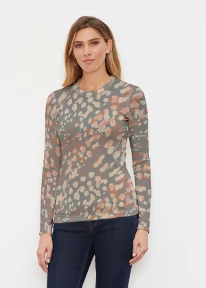 Edgy Splash (7877) ~ Butterknit Long Sleeve Crew Top