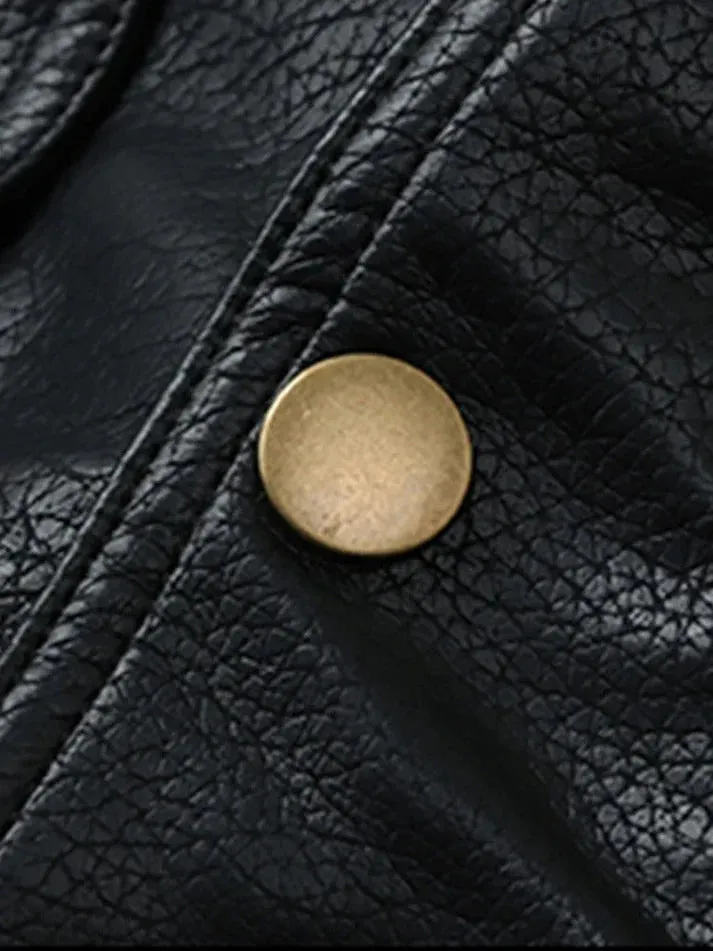Elegant leather jacket in an oversized fit for men | perfect for everyday life