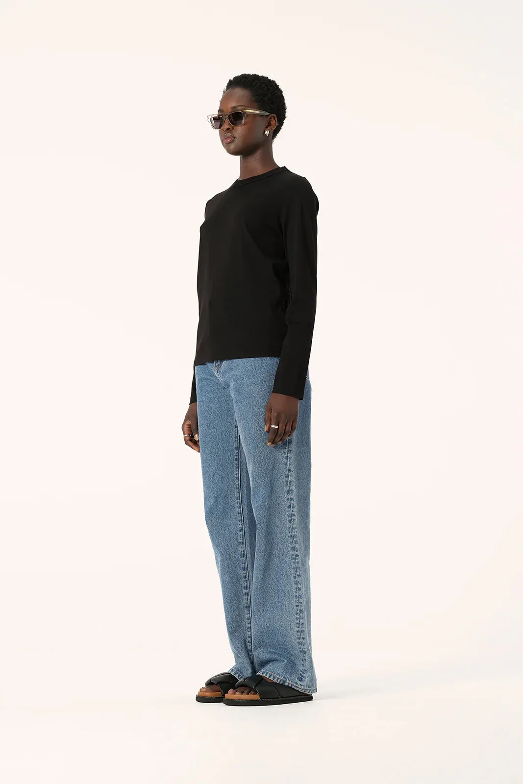 Elka Collective Zoe Long Sleeve Tee - Black