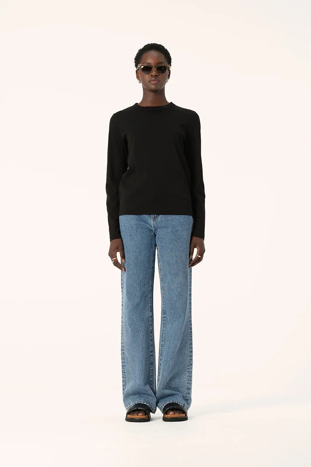Elka Collective Zoe Long Sleeve Tee - Black
