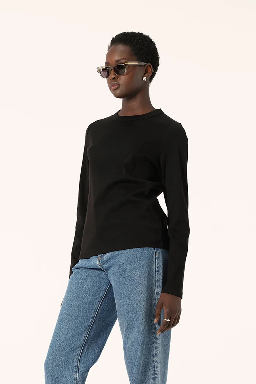 Elka Collective Zoe Long Sleeve Tee - Black