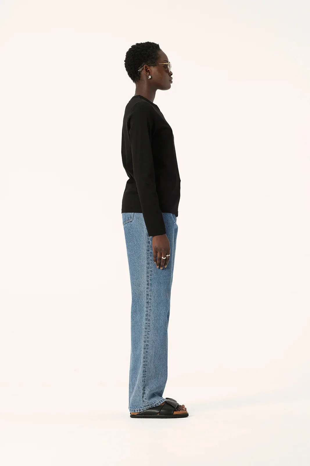Elka Collective Zoe Long Sleeve Tee - Black