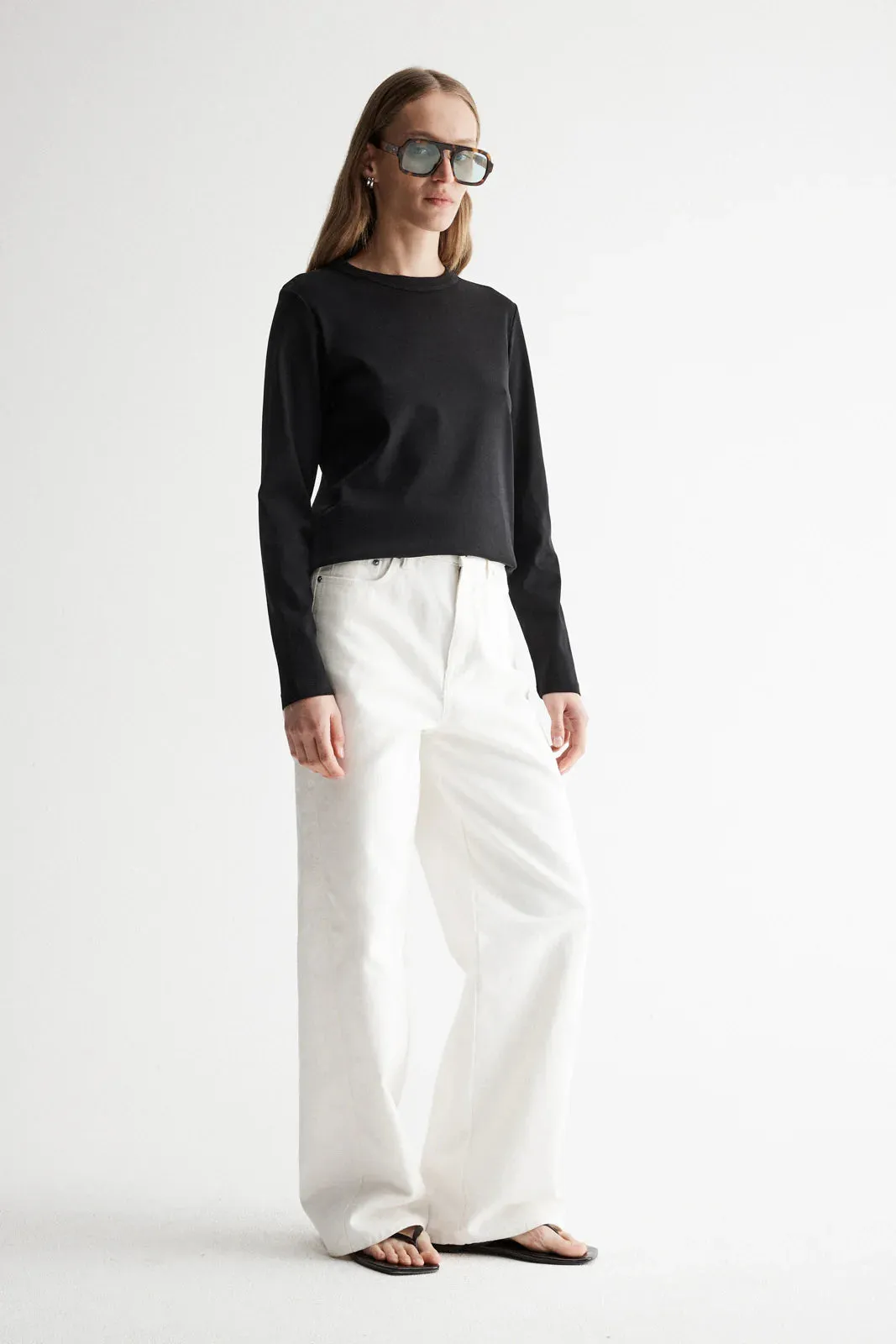 Elka Collective Zoe Long Sleeve Tee - Black
