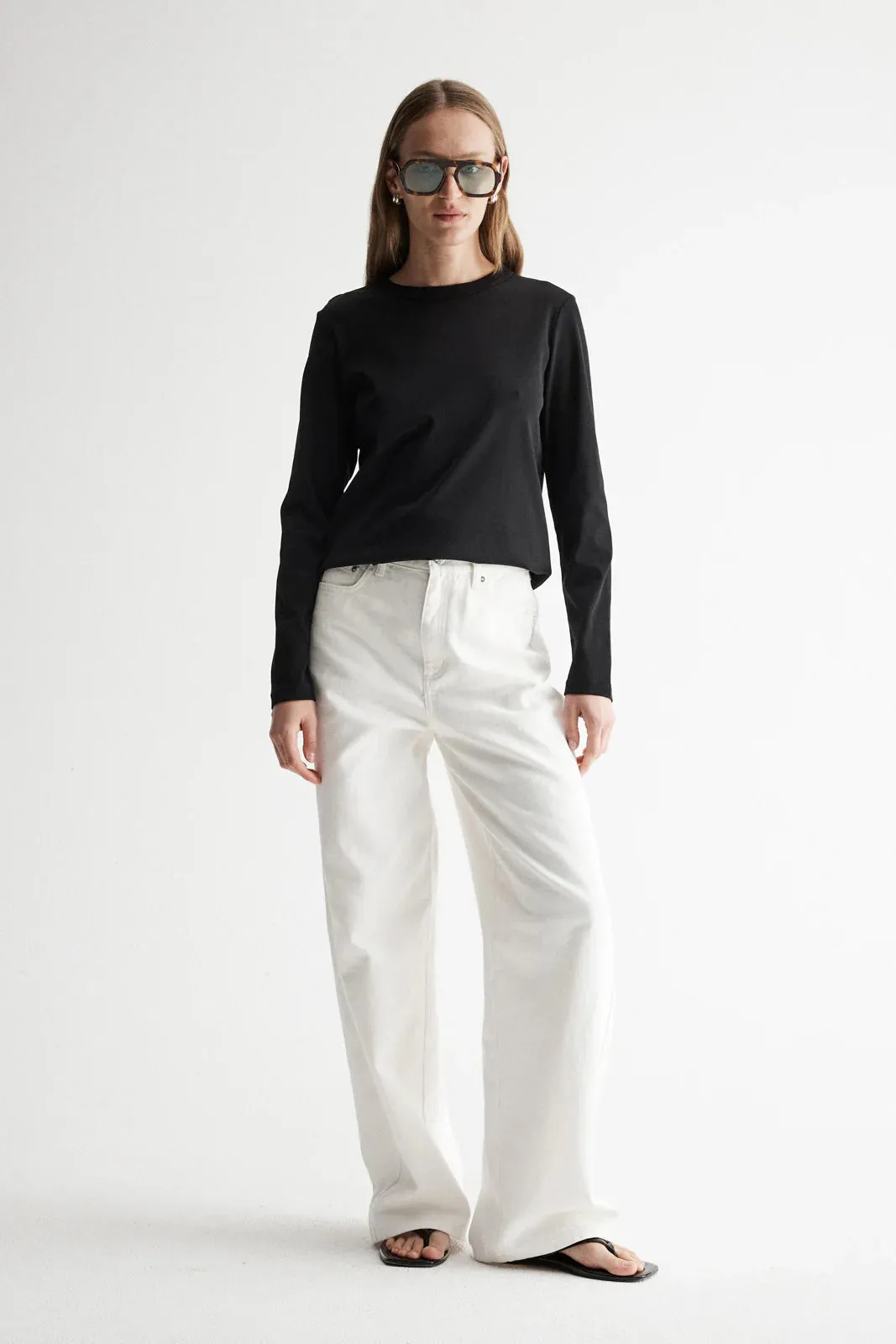 Elka Collective Zoe Long Sleeve Tee - Black