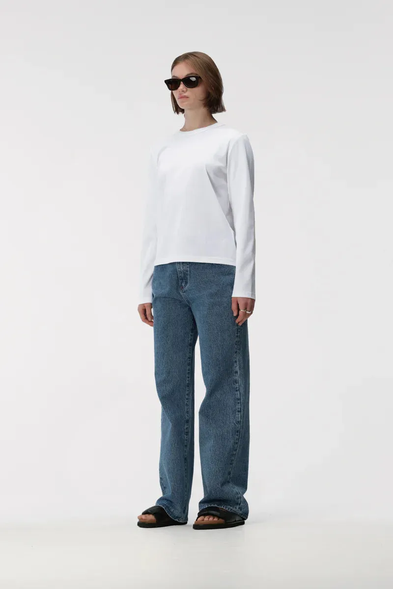 Elka Collective Zoe Long Sleeve Tee - White