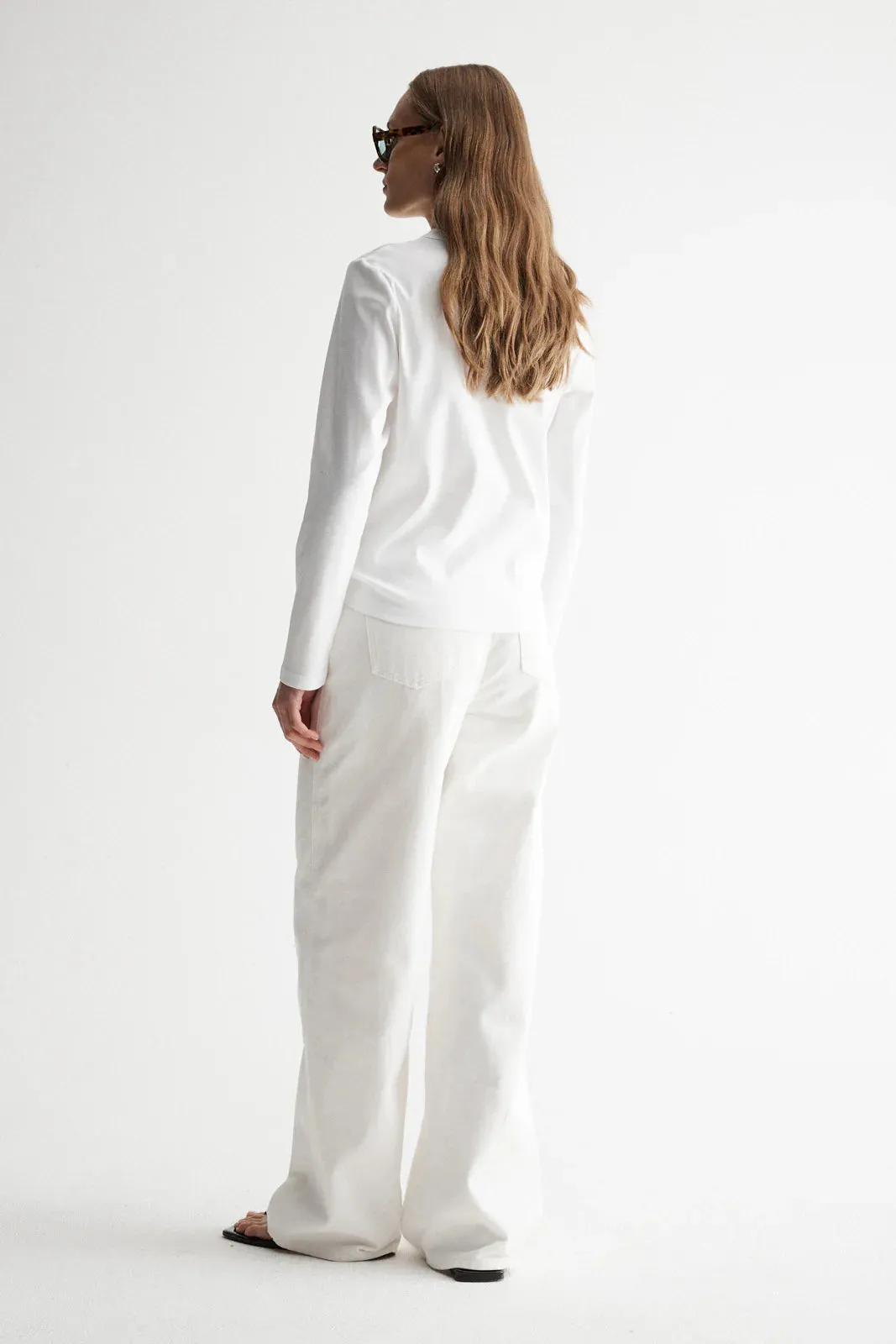 Elka Collective Zoe Long Sleeve Tee - White