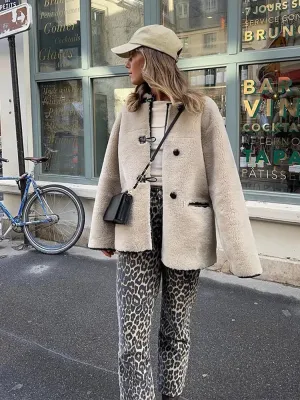Elvara - Fluffy Long Coat With Pockets