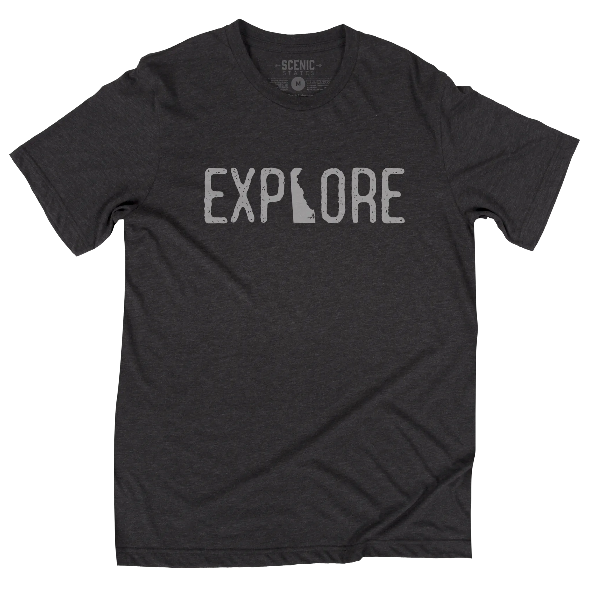 Explore Delaware Tee | Unisex | Dark Grey Heather